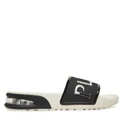 Klapki Plein Sport. Czarne klapki męskie Plein Sport, bez wzorów, bez zapięcia. Za 429.99 zł.