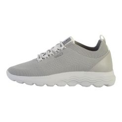 Tenisówki Geox Model D Spherica Kolor Szary. Szare trampki i tenisówki damskie Geox, bez wzorów, z materiału, bez zapięcia. Za 449.75 zł.