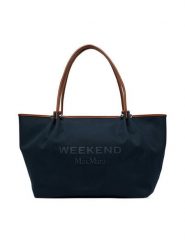 Weekend Max Mara Torebka Getto 2625516115 Niebieski. Niebieskie shopperki damskie Weekend Max Mara, bez wzorów, z materiału, bez dodatków. Za 1,479.00 zł.
