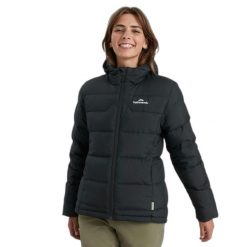 Damska kurtka z kapturem Kathmandu Epiq. Czarne kurtki sportowe damskie KATHMANDU, m, bez wzorów, z puchu, bez ramiączek, z kapturem, trekkingowe. Za 1,230.50 zł.