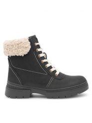 Go Soft Trzewiki MIRIAM SWS6217-02 Czarny. Czarne botki damskie GO SOFT, bez wzorów, ze skóry, bez obcasa, na płaskiej podeszwie, bez zapięcia. Za 139.99 zł.