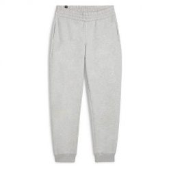 Spodnie sportowe damskie Puma Ess+ Logo Lab. Szare spodnie dresowe damskie Puma, bez wzorów, z dresówki, sportowe, długie. Za 157.99 zł.