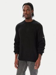 Karl Lagerfeld Jeans Sweter B4M18063 Czarny Regular Fit. Czarne swetry męskie Karl Lagerfeld Jeans, m, bez wzorów, z jeansu, bez kołnierzyka, bez ramiączek. Za 549.99 zł.