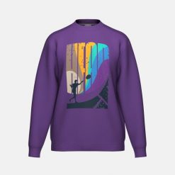 RALLY Męski Sweter z Okrągłym Dekoltem. Fioletowe swetry męskie Head, m, bez wzorów, sportowe, bez kołnierzyka, bez ramiączek. Za 260.00 zł.