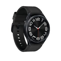 Zegarek smartfony Samsung Galaxy Watch6 Classic 47mm Czarny. Czarne, cyfrowe zegarki męskie SAMSUNG, bez wzorów, szklane. Za 1,029.75 zł.