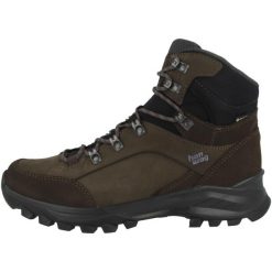 Buty trekkingowe męskie Hanwag Banks GTX. Brązowe trekkingi męskie Hanwag, z materiału, bez zapięcia. Za 1,289.00 zł.
