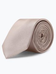 Finshley & Harding krawat z jedwabiu Mężczyźni Jedwab beżowy, ONE SIZE. Brązowe krawaty i muchy Finshley & Harding, bez wzorów, z jedwabiu, eleganckie. Za 129.95 zł.