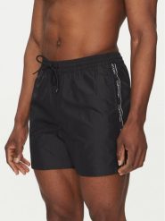Calvin Klein Swimwear Szorty kąpielowe KM0KM01109 Czarny Regular Fit. Czarne kąpielówki męskie Calvin Klein Swimwear, bez wzorów, z syntetyku. Za 179.99 zł.
