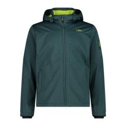 Kurtka męska turystyczna CMP 39A5027M. Zielone kurtki męskie CMP, l, bez wzorów, z softshellu, sportowe, z kapturem. W wyprzedaży za 293.99 zł.