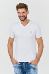 GUESS Biały męski t-shirt bawełniany Core Tee Str, Rozmiar XXL. Białe t-shirty męskie Guess, l, z aplikacjami, z bawełny, bez kołnierzyka, bez ramiączek. W wyprzedaży za 84.99 zł.