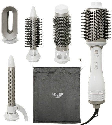 AD 2027 white champagne Lokówko-suszarka 5 w 1 - 1200w - 5 nasadek. Lokówki Adler. Za 131.01 zł.