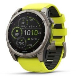 SMARTWATCH FENIX 8 SAPP. SOLAR/YELLOW 010-02907-21 GARMIN. Żółte zegarki smartwatch Garmin, bez wzorów. Za 5,099.00 zł.