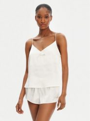 Juicy Couture Koszulka piżamowa JCLCT125511 Écru Regular Fit. Koszule nocne damskie Juicy Couture, bez wzorów, z syntetyku, bez ramiączek. Za 99.99 zł.