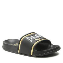 Klapki Everlast. Czarne klapki damskie EVERLAST, bez wzorów, sportowe, bez obcasa, bez zapięcia. Za 99.99 zł.