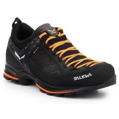 Buty trekkingowe męskie Salewa Buty Męskie MS Mtn Trainer 2 Gtx. Brązowe buty zimowe męskie Salewa, z materiału, bez zapięcia. Za 1,114.00 zł.
