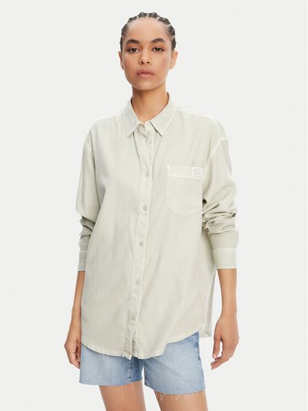 RVCA Koszula Showdown 23B051501 Zielony Relaxed Fit. Zielone koszule damskie RVCA, s, bez wzorów, z wiskozy, bez kołnierzyka, bez ramiączek. Za 129.99 zł.