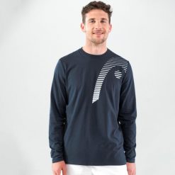 Koszulka z długim rękawem męska CLUB 21 CLIFF. Niebieskie bluzy męskie Head, m, bez wzorów, z bawełny, sportowe, bez ramiączek, bez kaptura. Za 283.00 zł.