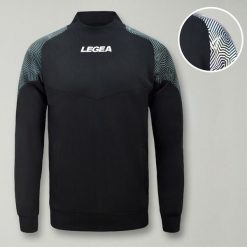 Kobieta Bieganie Kurtka Lekka z Kapturem Czarny-Zielony Tiffany. Czarne kurtki sportowe damskie Legea, xs, bez wzorów, z materiału, bez ramiączek, z kapturem, do biegania. Za 128.00 zł.