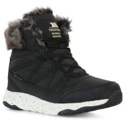 Trespass Kenna - Buty damskie czarne. Czarne obuwie trekkingowe damskie Trespass, z materiału, bez zapięcia. Za 379.94 zł.