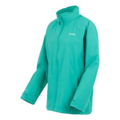 Kurtka Wodoodporna Damska Daysha II. Niebieskie kurtki sportowe damskie Regatta, xl, bez wzorów, z elastanu, bez ramiączek, z kapturem, trekkingowe. Za 246.99 zł.