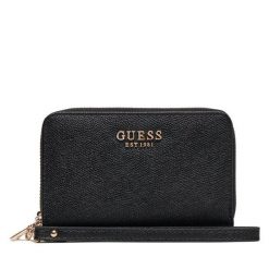 Portfel Guess. Czarne portfele damskie Guess. Za 229.99 zł.