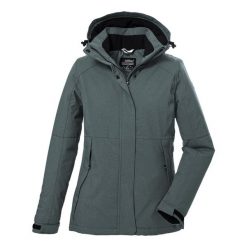 Kurtka damska Killtec KOW 37 WMN JCKT. Niebieskie kurtki sportowe damskie KILLTEC, l, bez wzorów, bez ramiączek, z kapturem, trekkingowe. Za 599.99 zł.