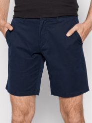 Tommy Hilfiger Szorty materiałowe Brooklyn MW0MW23563 Granatowy Relaxed Fit. Niebieskie szorty męskie Tommy Hilfiger, bez wzorów, z bawełny. Za 199.99 zł.