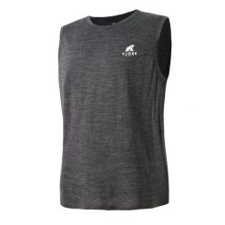 Męski sportowy podkoszulek z merynosów. Szare koszulki sportowe męskie FJORK MERINO, m, bez wzorów, z wełny, bez ramiączek, trekkingowe. Za 359.00 zł.