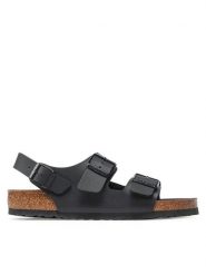 Birkenstock Sandały Milano 1024997 Czarny. Czarne sandały męskie Birkenstock, bez wzorów, ze skóry, bez zapięcia. Za 339.99 zł.