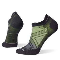 Skarpety Biegowe Męskie Smartwool Run Zero Cushion Low Ankle Socks. Zielone skarpety męskie Smartwool, bez wzorów, z wełny. Za 92.40 zł.