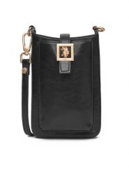 U.S. Polo Assn. Torebka BIUXT8504WVP Czarny. Czarne listonoszki damskie U.S. Polo Assn., bez wzorów, z materiału, bez dodatków. Za 269.99 zł.