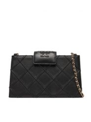 Tory Burch Torebka Fleming Mini Chain Wallet 167250 Czarny. Czarne torebki wizytowe damskie Tory Burch, bez wzorów, ze skóry, bez dodatków. Za 2,029.00 zł.