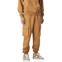 Spodnie męskie Champion Rib Cuff Cargo Pants. Brązowe spodnie materiałowe męskie Champion, bez wzorów. Za 170.00 zł.