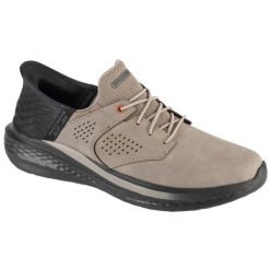 Buty sportowe Sneakersy męskie, Slip-Ins RF: Slade - Macklin. Szare buty sportowe męskie Skechers, bez wzorów, bez zapięcia, trekkingowe. Za 329.99 zł.
