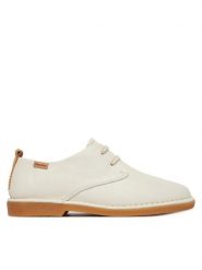 Pikolinos Półbuty Noia W5W-4535 Biały. Białe półbuty damskie Pikolinos, bez wzorów, ze skóry, bez obcasa, na płaskiej podeszwie, bez zapięcia. Za 599.99 zł.