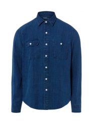 Polo Ralph Lauren koszula lniana Mężczyźni Regular Fit len (100%) niebieski, S. Niebieskie koszule męskie Polo Ralph Lauren, m, bez wzorów, ze lnu, eleganckie, bez kołnierzyka, bez ramiączek. Za 1,199.95 zł.