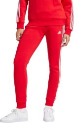Adidas Spodnie damskie adidas Essentials 3-Stripes Fleece czerwone IY1719 L. Czerwone spodnie dresowe damskie Adidas, bez wzorów, sportowe. Za 196.08 zł.