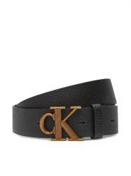Calvin Klein Pasek Męski Monogram Buckle Fixed Belt 35Mm LV04G7025G Czarny. Czarne paski męskie Calvin Klein, ze skóry. Za 169.99 zł.