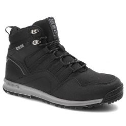 Trekkingi męskie Big Star, z materiału tekstylnego z wysoką cholewką klasycznym sznurowaniem na metalowych hakach, czarne, KK174371 906. Czarne botki męskie BIG STAR, na zimę, bez wzorów, ze skóry ekologicznej, eleganckie, przed kolano, bez obcasa, bez zapięcia. Za 205.00 zł.