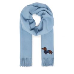 Szalik Weekend Max Mara. Niebieskie szaliki damskie Weekend Max Mara, bez wzorów. Za 909.99 zł.