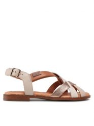 Pikolinos Sandały W0X-0556C3 Beżowy. Brązowe sandały damskie Pikolinos, bez wzorów, ze skóry, bez obcasa, na płaskiej podeszwie, bez zapięcia. Za 446.99 zł.