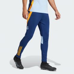 Spodnie Real Madrid Tiro 24 Competition Training. Brązowe spodnie sportowe męskie Adidas, m, bez wzorów, z dresówki, do piłki nożnej. W wyprzedaży za 209.30 zł.
