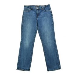 Levi Strauss damskie jeansy 505 proste. Niebieskie jeansy damskie Levi's®, bez wzorów, z denimu, eleganckie, długie. Za 127.76 zł.