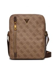 Guess Saszetka HMTOLO P4218 Beżowy. Brązowe saszetki i nerki męskie Guess, z aplikacjami, ze skóry. Za 309.99 zł.