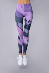 Legginsy sportowe damskie DEEP TRIP Ricco. Fioletowe legginsy damskie DEEP TRIP, bez wzorów, z elastanu. Za 179.00 zł.