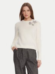 KAOS Sweter RI1KT022 Écru Regular Fit. Swetry nierozpinane damskie KAOS, m, bez wzorów, z wełny, bez kołnierzyka, bez ramiączek. Za 939.99 zł.