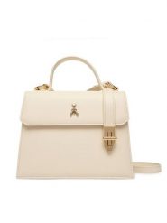 Patrizia Pepe Torebka 8B0326/L061-W405 Écru. Listonoszki damskie Patrizia Pepe, bez wzorów, ze skóry, bez dodatków. Za 1,129.00 zł.