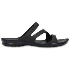 Damskie Klapki basenowe Crocs Swiftwater (W) Black - 203998-060 34-35. Brązowe klapki damskie Crocs, bez wzorów, z syntetyku, bez obcasa, bez zapięcia. Za 160.00 zł.