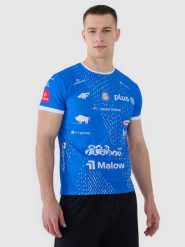 4F Koszulka meczowa replika wyjazdowa z sezonu 2024/2025 męska 4F x Ślepsk Malow Suwałki - multikolor L. Koszulki sportowe męskie 4F, l, bez wzorów, z dzianiny, bez ramiączek, na fitness i siłownię. Za 99.99 zł.