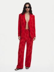 Desigual Marynarka Misuri 25SWEW18 Czerwony Regular Fit. Czerwone marynarki i żakiety damskie Desigual, bez wzorów, z bawełny, bez kołnierzyka, bez ramiączek. Za 339.99 zł.